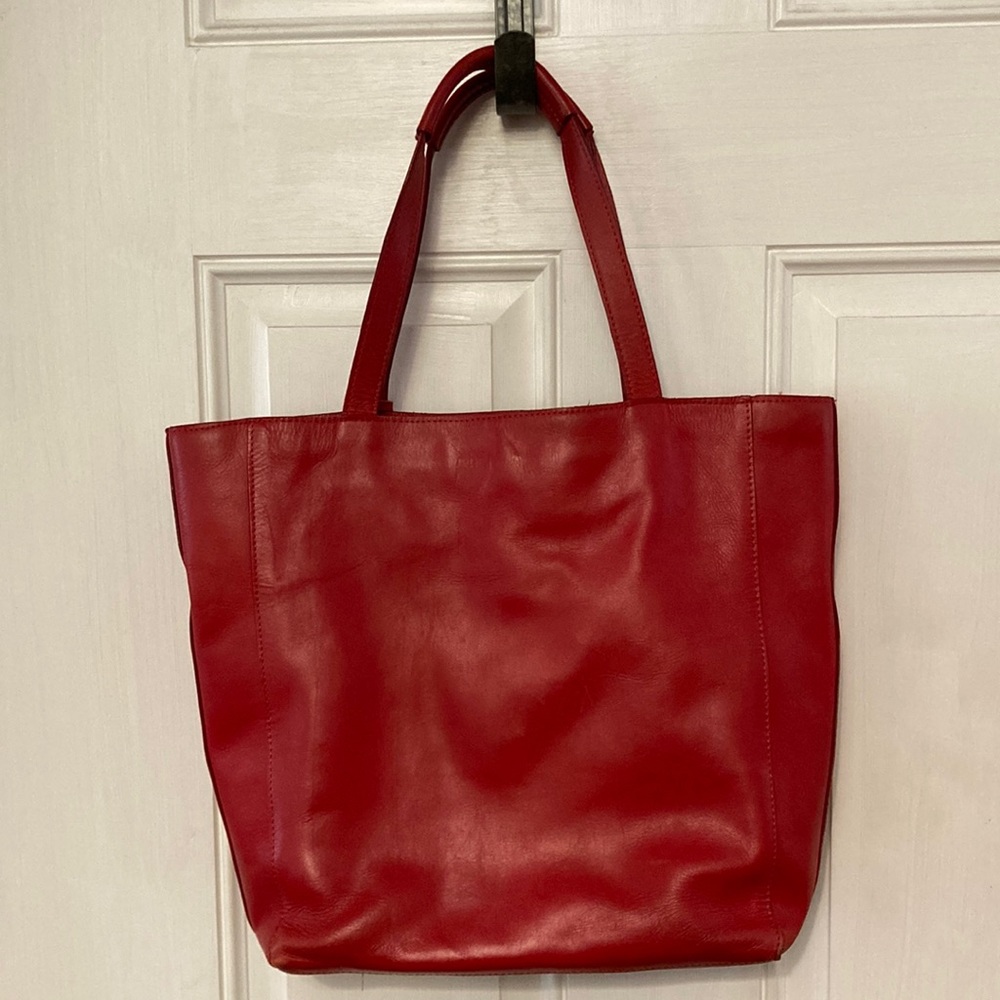 Noonday Collection Mulberry Leather Tote - loved but lots of life left!